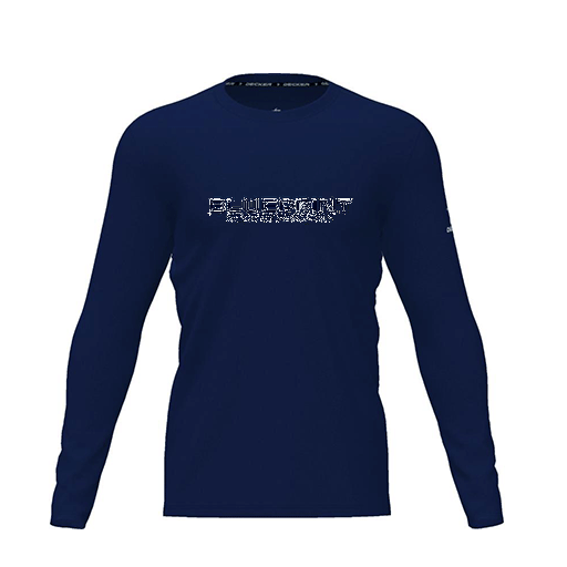 [FTLCDFNV-YXS-LOGO1] Dri Fit Performance T-Shirt (Youth XS, Navy, Logo 1, Long Sleeve)