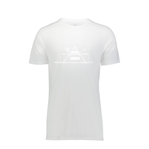 [FTSCUBWH-AS-LOGO2] Decker Men's Tri-Blend T-Shirt - Short Sleeve (Adult S, White, Logo 2)