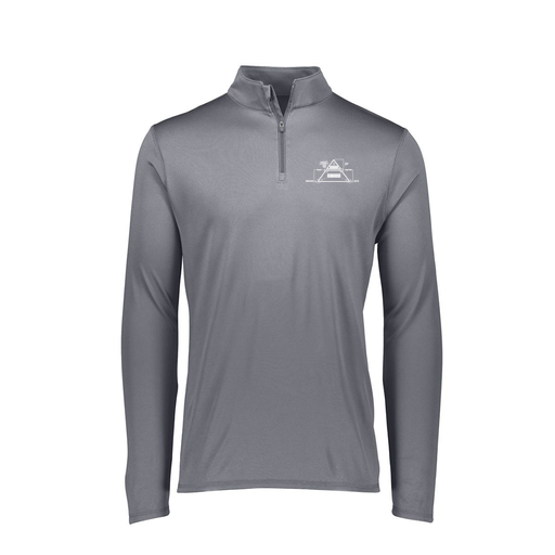 [2785.059.S-LOGO2] Men's Flex-lite 1/4 Zip Shirt (Adult S, Gray, Logo 2)