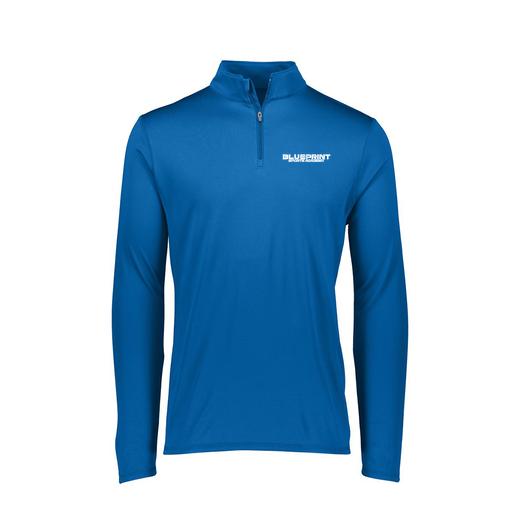 [2787.060.XS-LOGO1] Ladies Dri Fit 1/4 Zip Shirt (Female Adult XS, Royal, Logo 1)