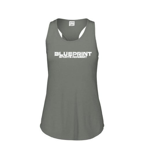 [3078.013.S-LOGO1] Ladies Tri Blend Tank Top (Female Adult S, Gray, Logo 1)