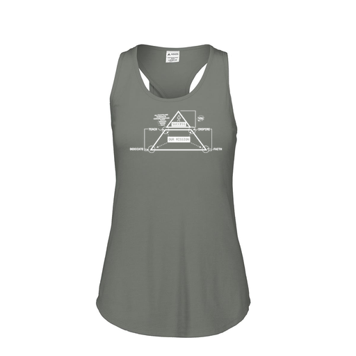 [3078.013.S-LOGO2] Ladies Tri Blend Tank Top (Female Adult S, Gray, Logo 2)