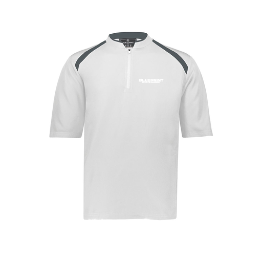 [229581-AS-WHT-LOGO1] Men's Dugout Short Sleeve Pullover (Adult S, White, Logo 1)