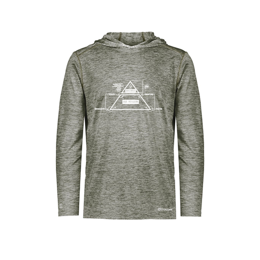 [FOLHCGGY-YS-LOGO2] Decker Youth Charge Hoodie (Youth S, Gray, Logo 2)