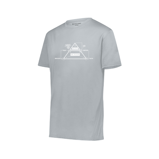 [222818.099.S-LOGO2] Men's Movement Dri Fit Shirt (Adult S, Silver, Logo 2)