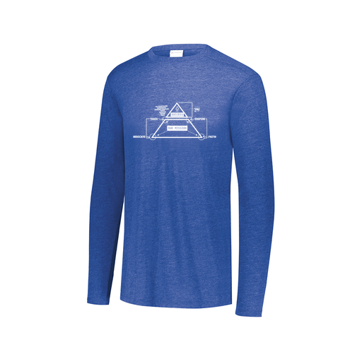 [3075.U55.XS-LOGO2] Men's LS Ultra-blend T-Shirt (Adult XS, Royal, Logo 2)