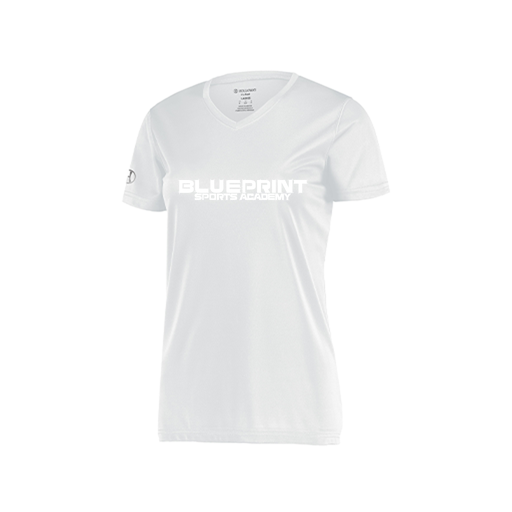[222820.005.S-LOGO1] Ladies Movement Dri Fit Shirt (Female Adult S, White, Logo 1)