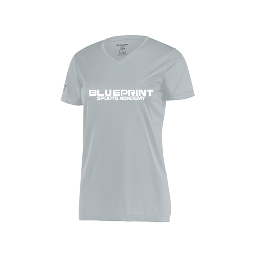 [222820.099.S-LOGO1] Ladies Movement Dri Fit Shirt (Female Adult S, Silver, Logo 1)